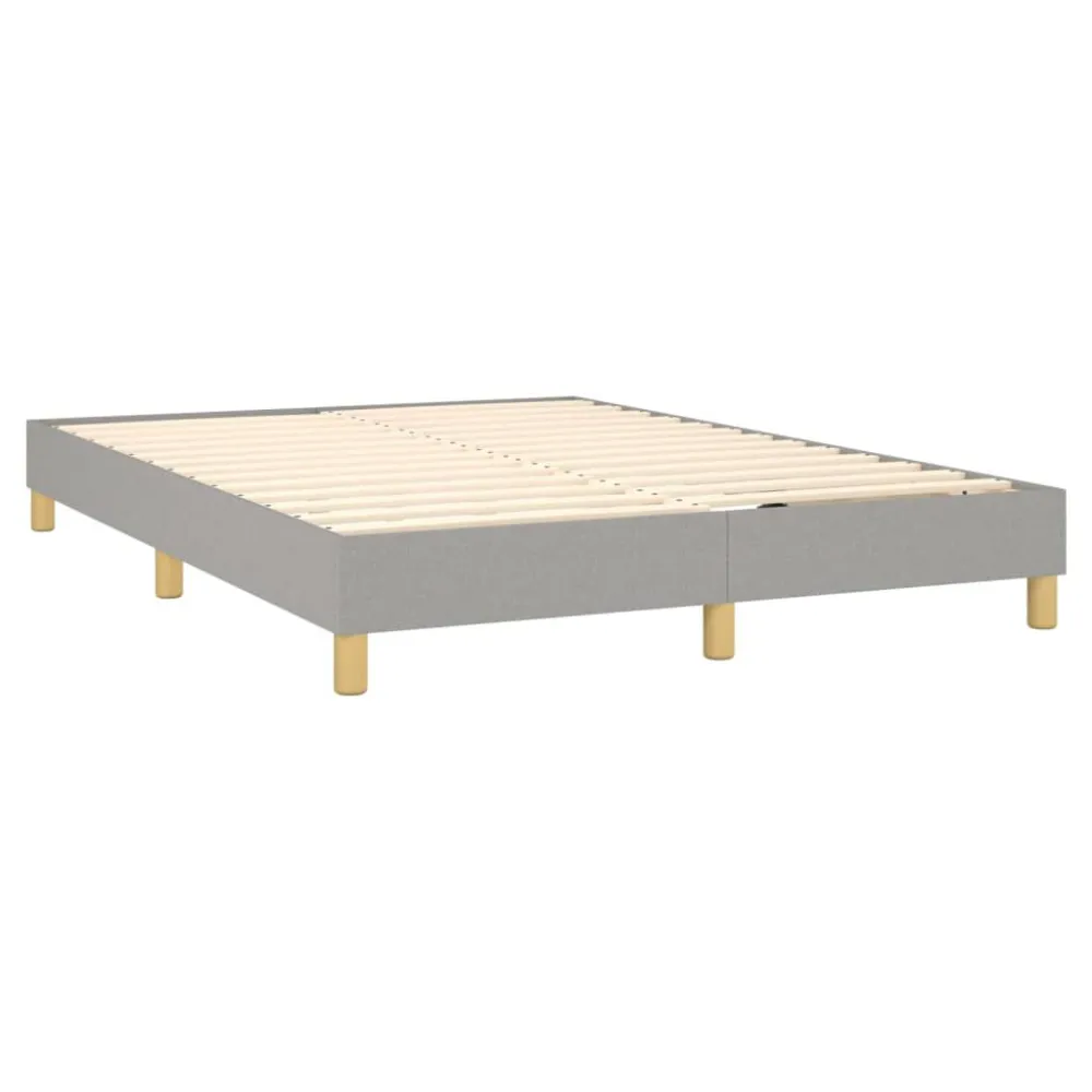 Hipoalergênico Certificado Cama com molasemcolchão 140x190 cm tecido cinzento-claro