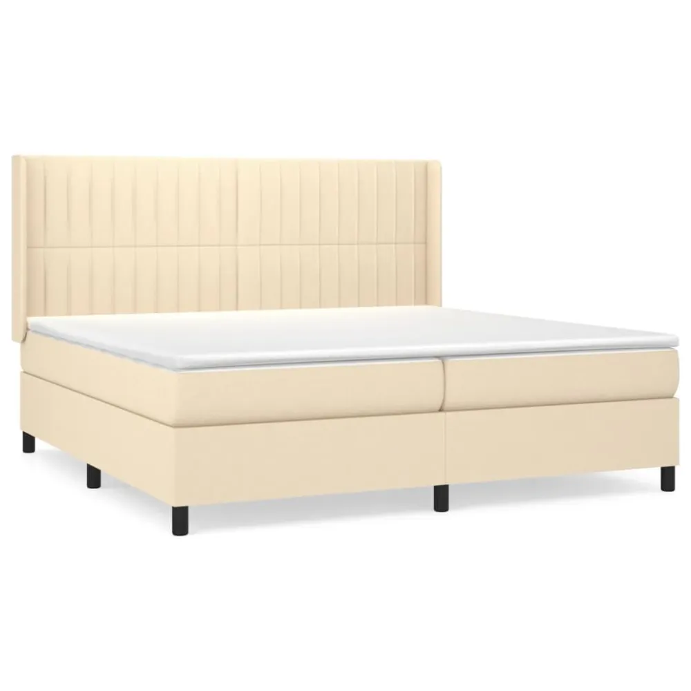 Premium Algodão Egípcio Cama com molasemcolchão 200x200 cm tecido cor creme