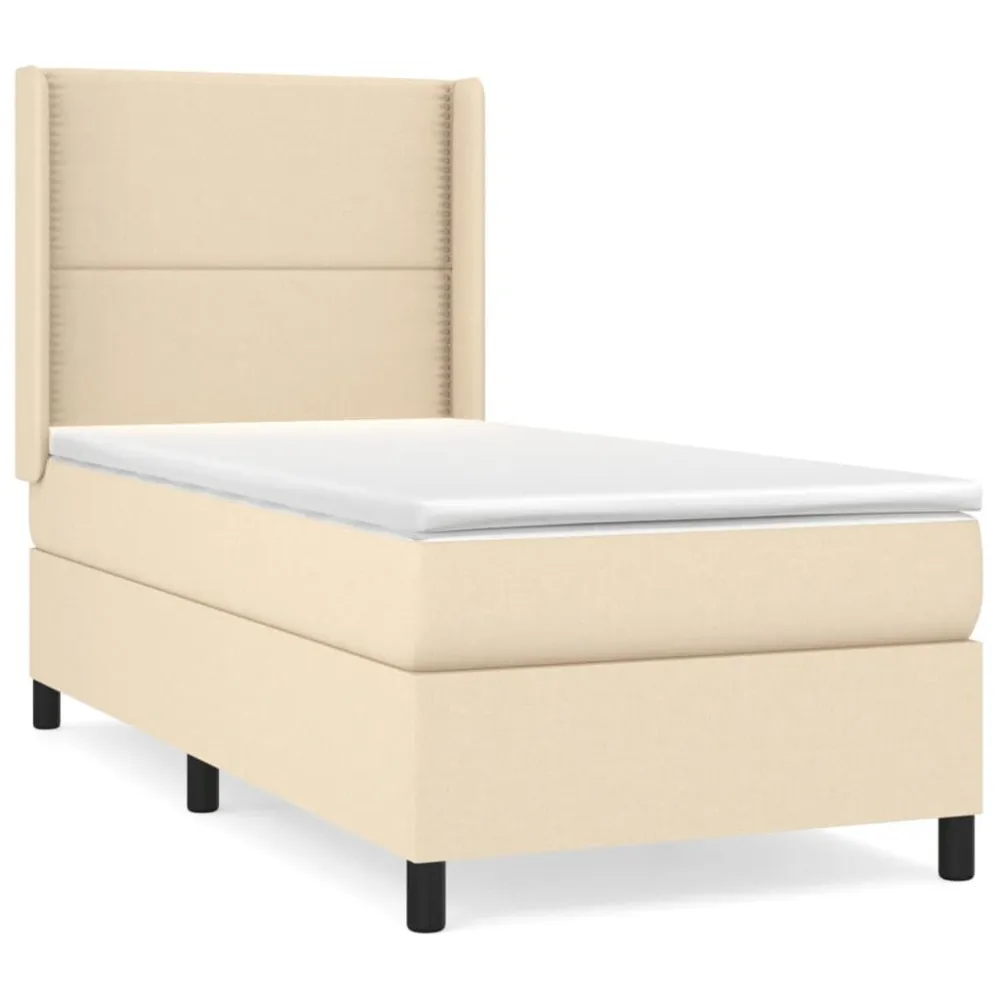 Térmico Regulador Cama com molasemcolchão 90x190 cm tecido cor creme
