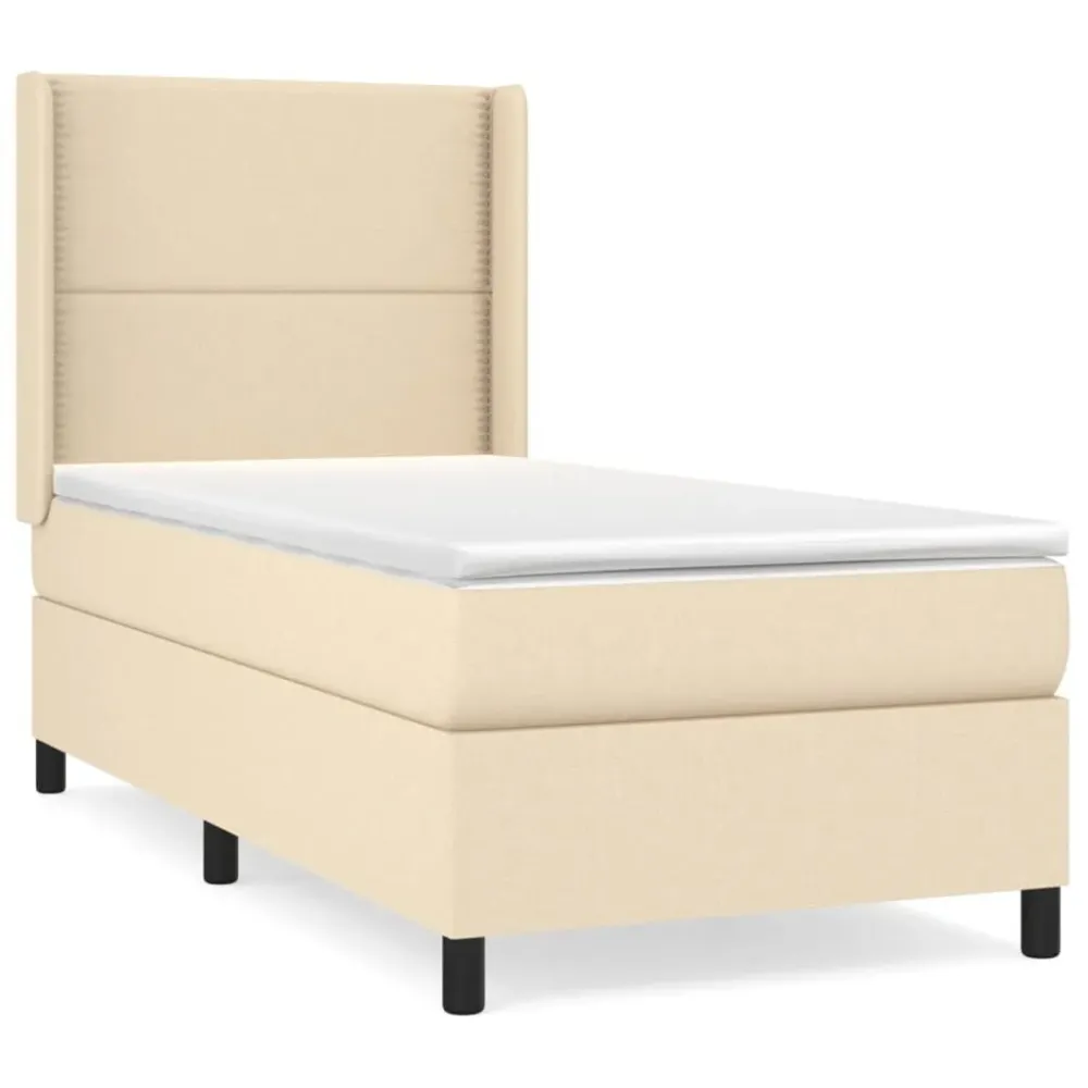 Térmico Regulador Cama com molasemcolchão 90x190 cm tecido cor creme