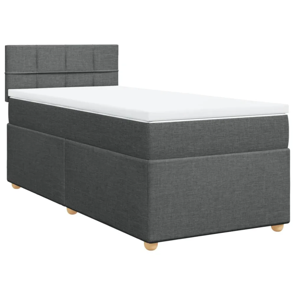 Térmico Regulador Cama com molasemcolchão 90x200 cm tecido cinzento-escuro