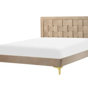 Velvet EU Par Bed Taupe LIMOUX