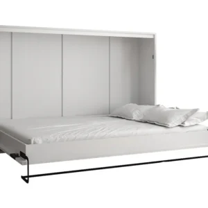 Cama dobrável horizontal - Home 140x200 (bianco+artisan) para Dias Frios