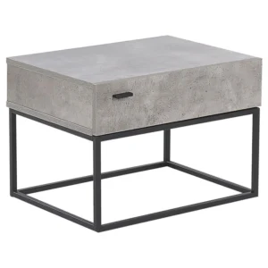 Térmico Regulador 1 Drawer Bedside Table Concrete Effect CAIRO