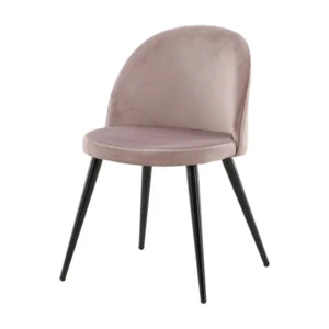 Cadeira Jantar VELUDO DRC 1NOS 50x57x77 Rosa