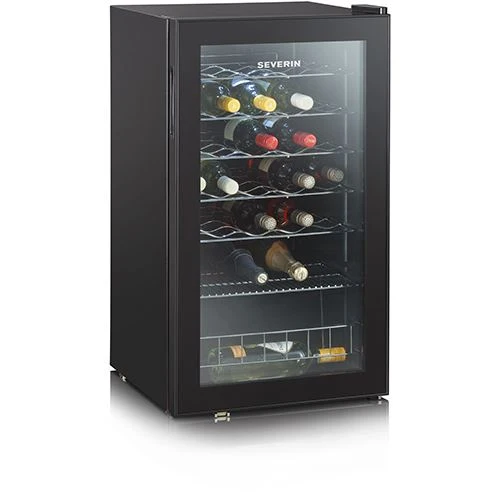 Cave de Vinho Severin KS9894 | 84x48x47 cm | 33 Garrafas | G | Preto