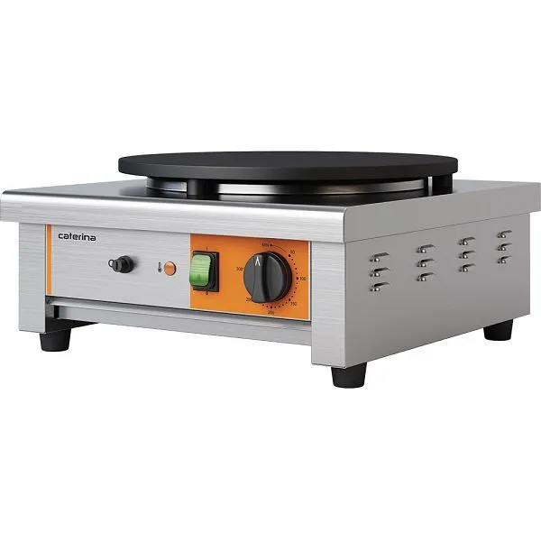Máquina de crepes Caterina com placa Ø 400 mm, 450x470x220 mm (LxPxA), 3 kW 230 V, CA2401400