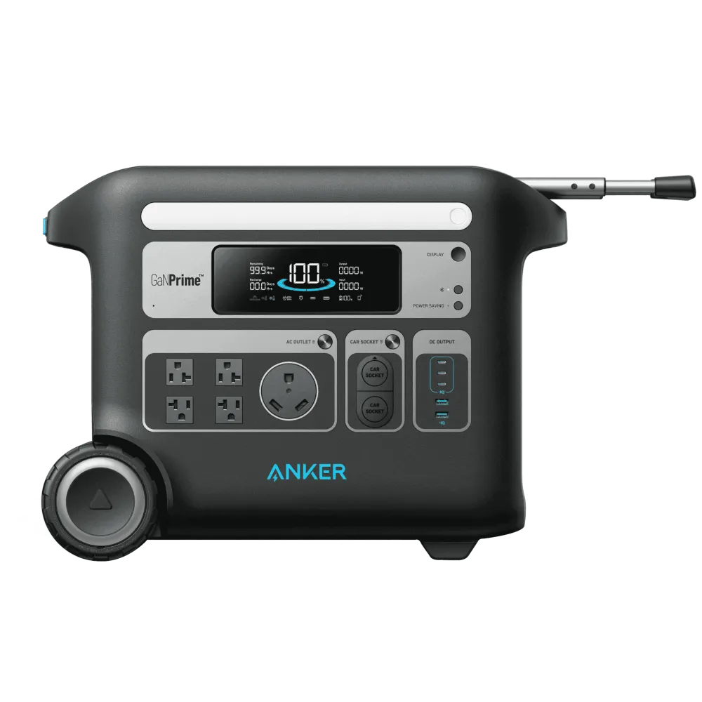 Battery Anker SOLIX F2000 Portátil Power Station 2048Wh | 2400W com Tecnologia MPPT