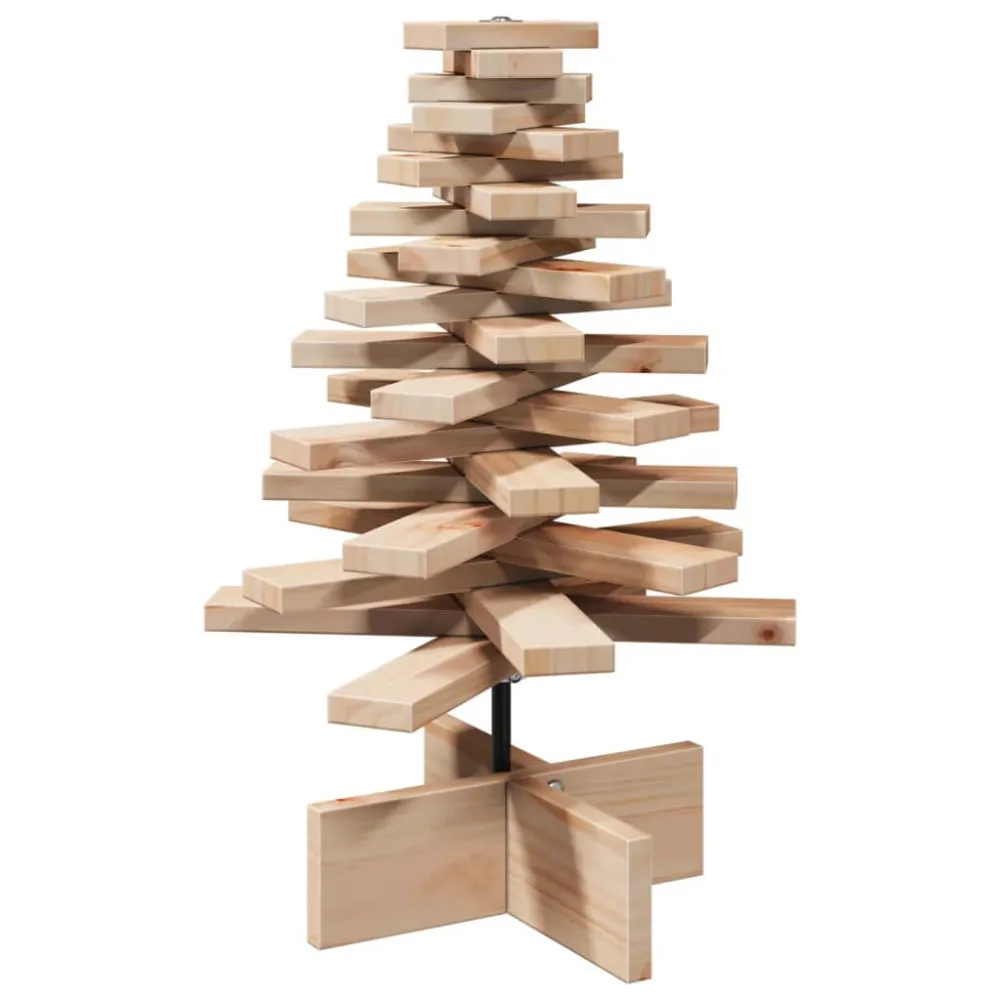 Enfeite de Vidro Soprado Árvore de Natal decorativa 60 cm madeira de pinho maciç