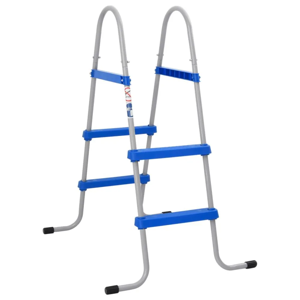 Escada de piscina para piscina de superfície 84 cm ço e plástico