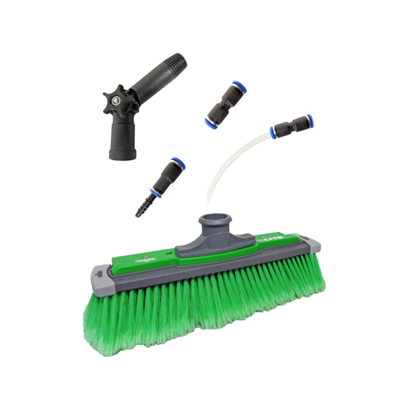 Tratamento Completo UNGER Escova Power nLITE Verde para Limpeza de Vidros e fachadas com água desmineralizada