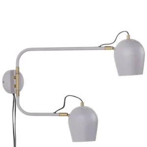 2 Light Wall Lamp Light Grey ESTRELLA