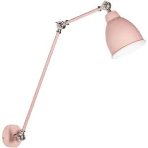 Long Arm Wall Light Pastel Pink MISSISSIPPI