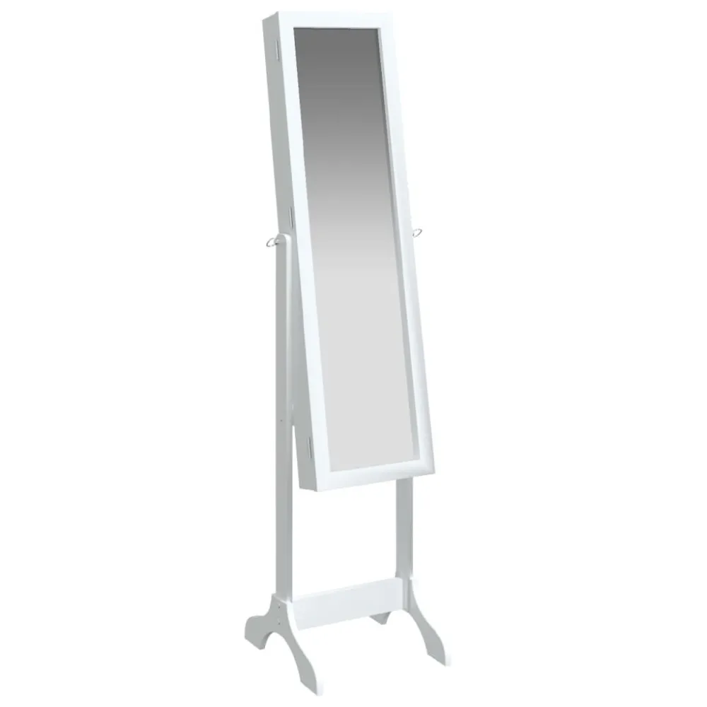 Espelho de pé 34x37x146 cm branco com Moldura Resistente