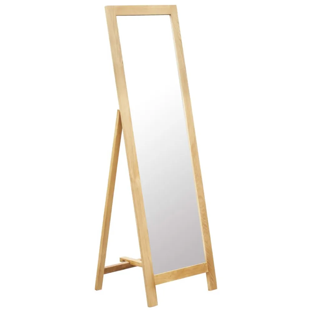 Espelho de pé 48x46,5x150 cm madeira carvalho maciç | Pronta Entrega
