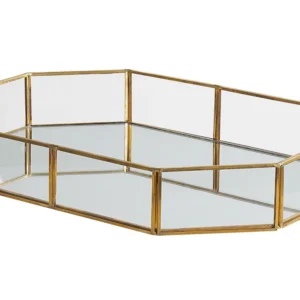 Mirrored Decorative Tray Âmbar CHABRIS