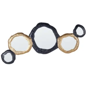 Wall Mirror CHARNY Metálico Black-Gold