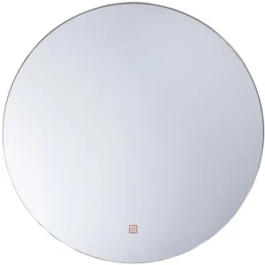 Espelho com Prateleira Espelho de parede prateado com iluminação LED ø 60 cm CALLAC