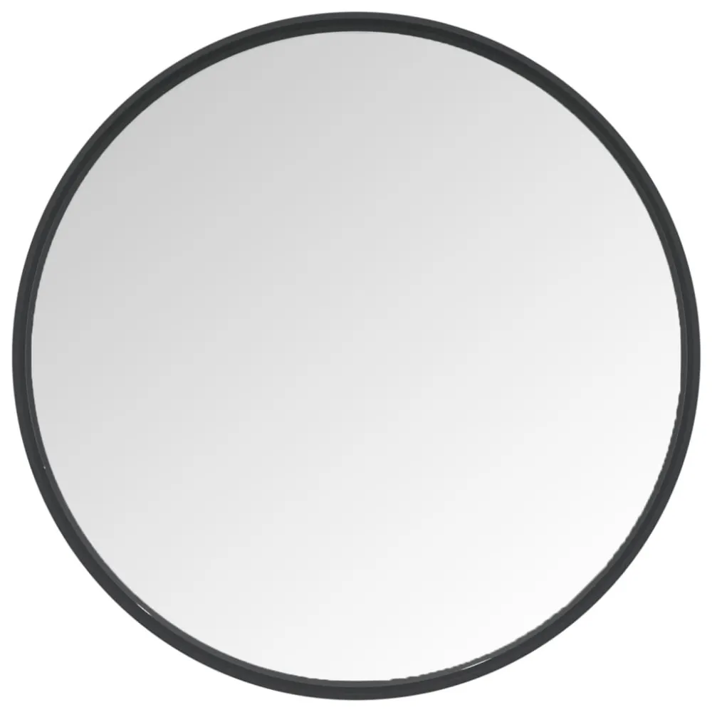 Espelho Convexo Decorativo Espelho de parede 40 cm preto