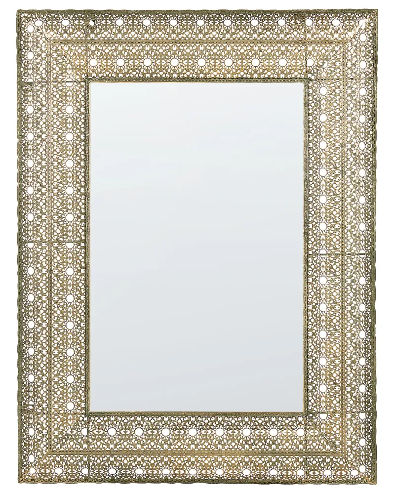 Espelho DEHRADUN Metálico Dourado Dimensões 60x90 cm