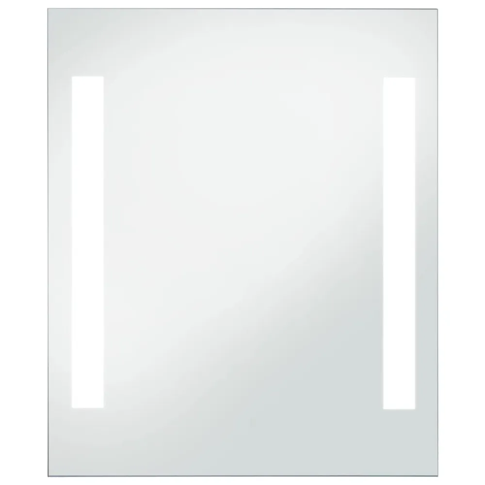 Espelho de parede LED para casa de banho 50x60 cm para Verificação de Visual Traseiro