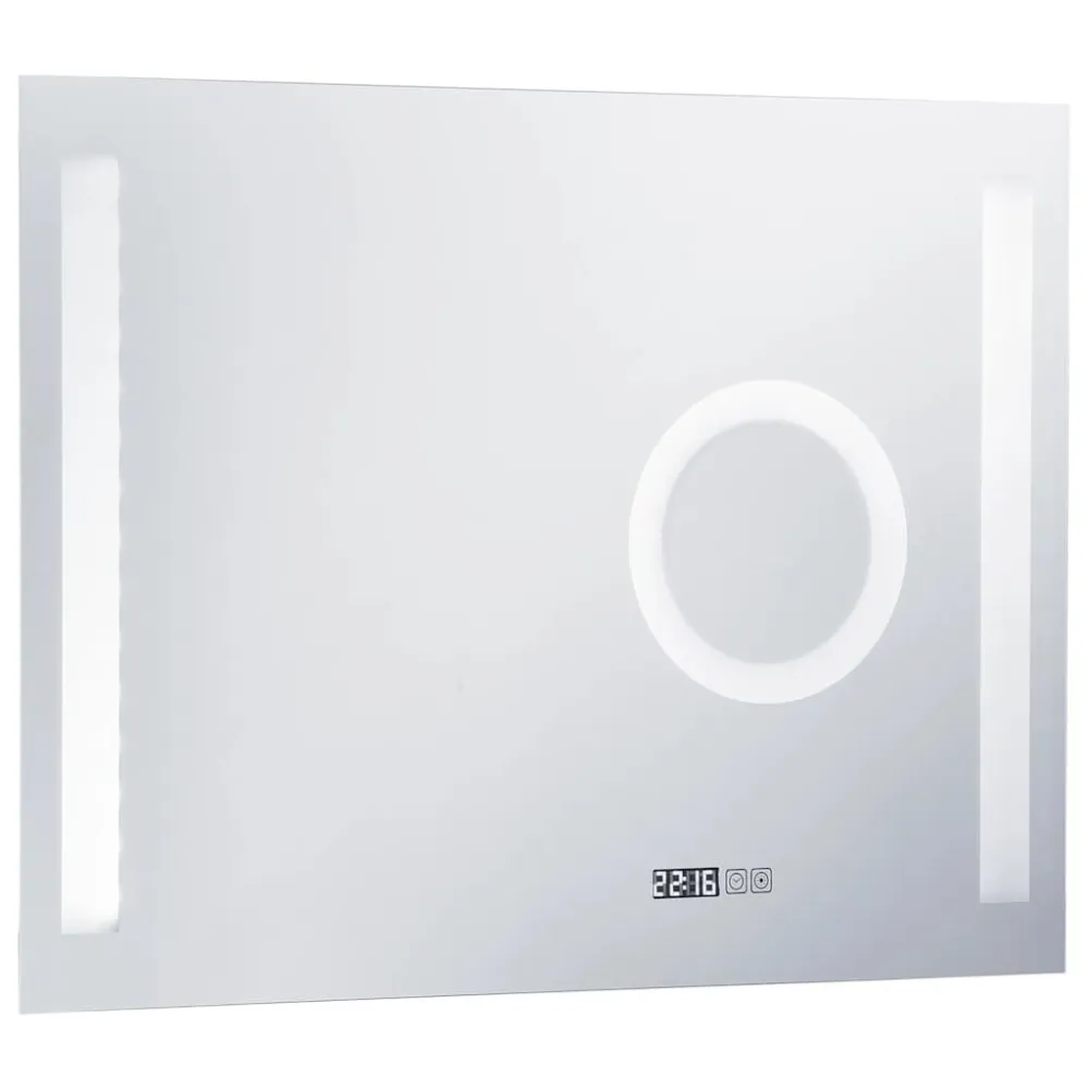 Premium Decor Espelho de parede LED com sensor tátil casa de banho 80x60 cm