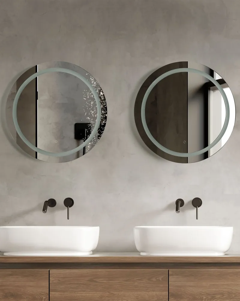 Round LED Wall Mirror ø 79 cm Brilhante COURSEULLES