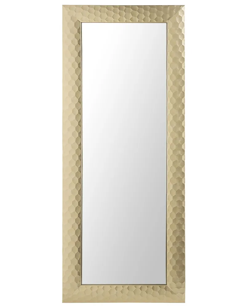 Wall Mirror ANTIBES Dourado com Moldura de Madeira