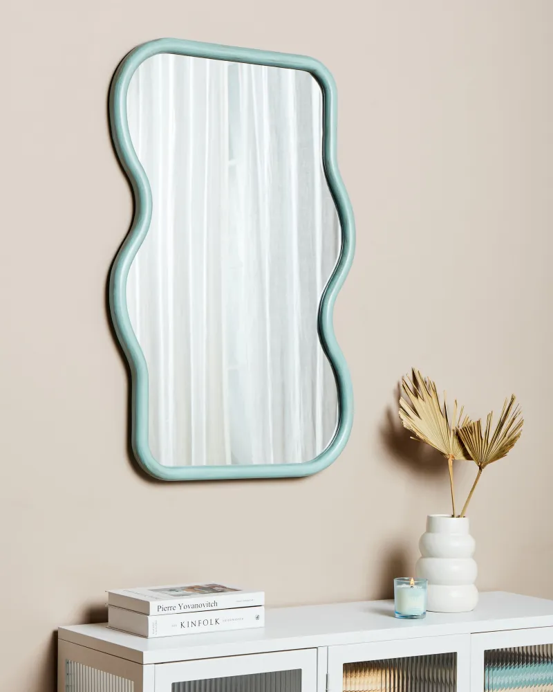 Wall Mirror RONNET Wood Light Cobalto