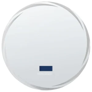 LED Wall Mirror Bluetooth Speaker ⌀ 60 cm Prata TANAY