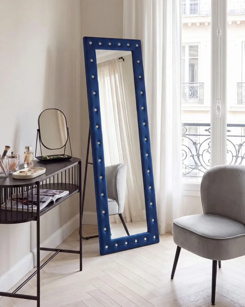 Pelúcia Standing Mirror 50 x 150 cm Blue ANSOUIS