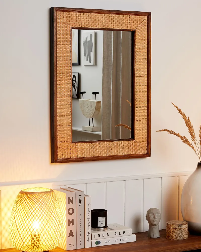 Premium Decor Wall Mirror IGUALA Wood Espontâneo
