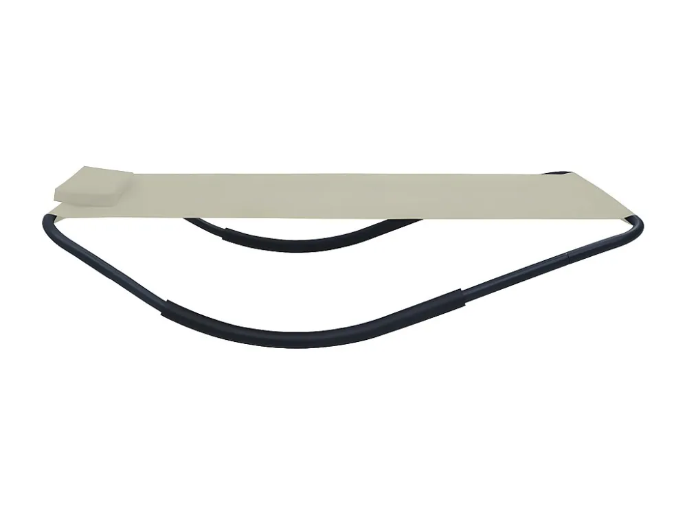 Espreguiçadeira de jardim 200x90 cm ço creme vidaxl