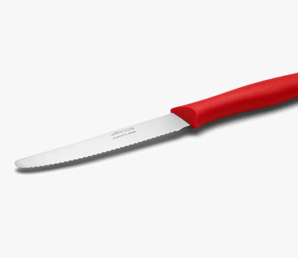 Facas de mesa cor vermelho perolado da série Nova 110 mm, perfeito para mesa
