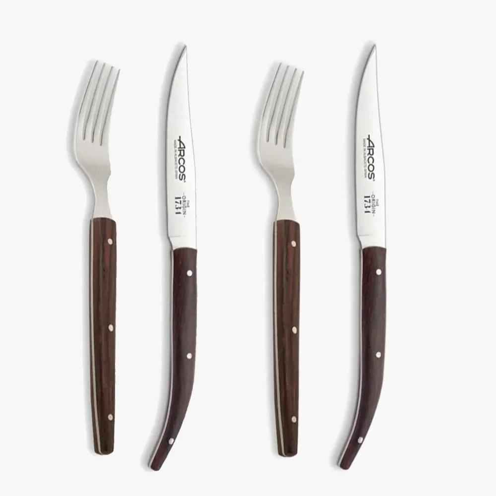 Set Origin Madeira de Palisandro 2x Garfos e 2x Facas