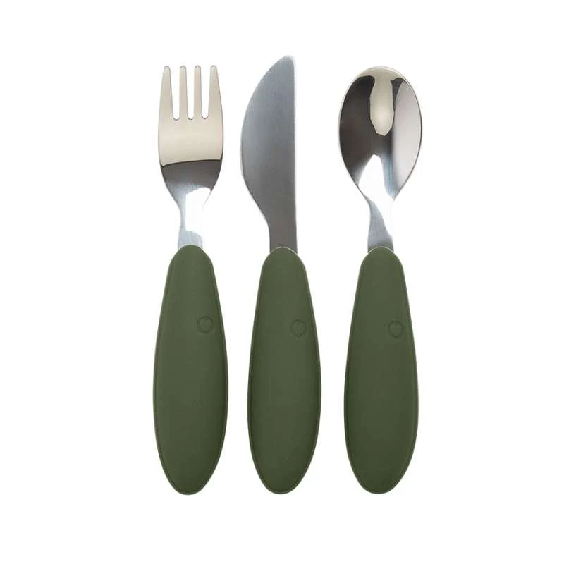 BIBS Dinner Bestiksæt m. 3 Dele - Hunter Jade