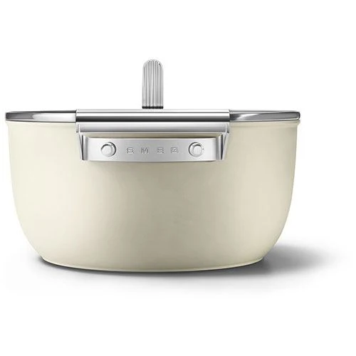 Caçarola antiaderente Smeg Anni 50 CSF2412CRM | 25cm - Creme
