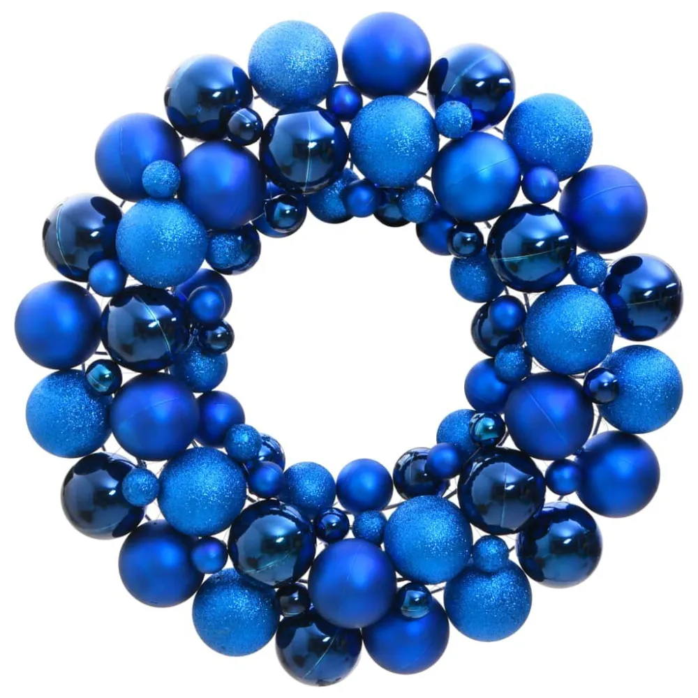Natalino Clássico Guirlanda de Natal 45 cm poliestireno azul