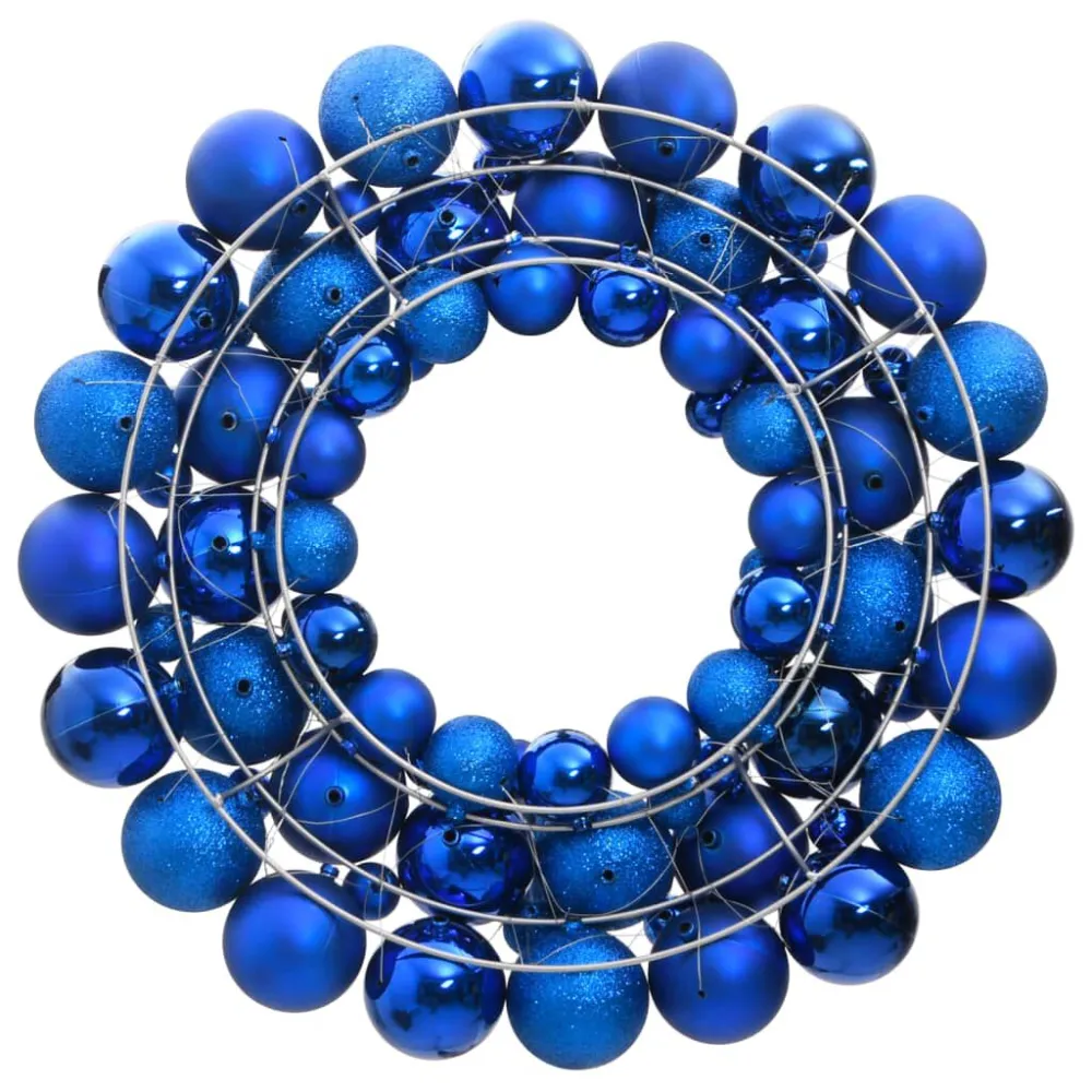 Natalino Clássico Guirlanda de Natal 45 cm poliestireno azul