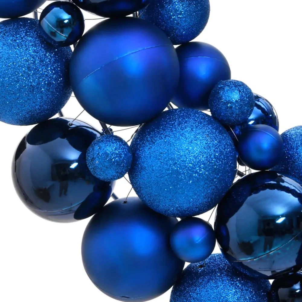 Natalino Clássico Guirlanda de Natal 45 cm poliestireno azul