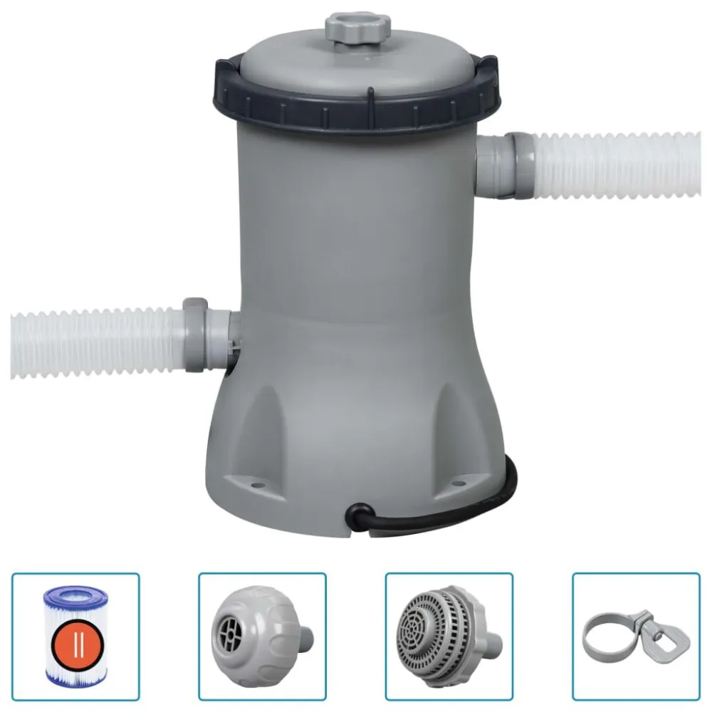 Bestway Flowclear Bomba de filtragem para piscina 2006 L/h Easy Clean | Manutenção Simplificada