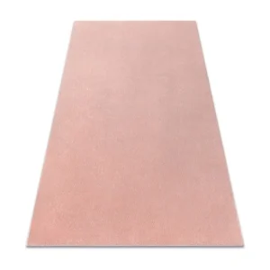 LINDO tapete lavável contemporâneo rosa, antiderrapante, pelúcia 80x150 cm