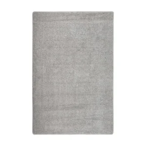 Tapete de Área Tapete shaggy 200x290 cm antiderrapante cinzento-claro