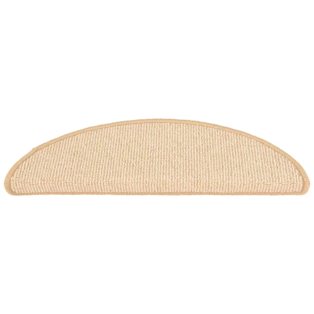 Tapete/carpete para degraus 15 pcs 56x17x3 cm cor creme Resistente Manchas