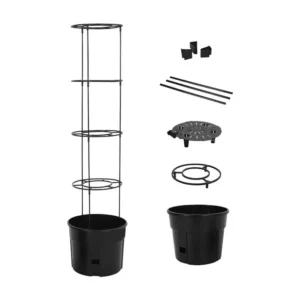 Vaso para cultivo de tomate Ø39x150 cm polipropileno antracite Clicnbuy