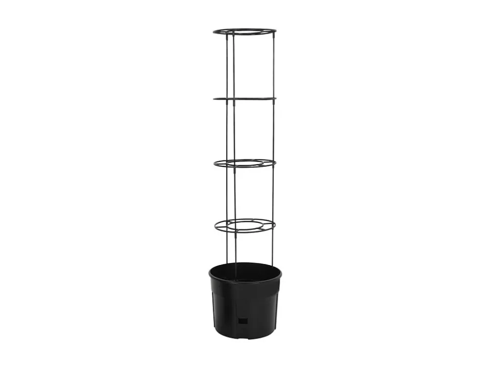 Vaso para cultivo de tomate Ø39x150 cm polipropileno antracite Clicnbuy