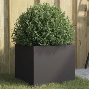 Vaso/floreira 32x30x29 cm ço laminado frio preto Clicnbuy