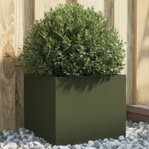 Vaso/floreira 32x30x29 cm ço laminado frio verde Clicnbuy