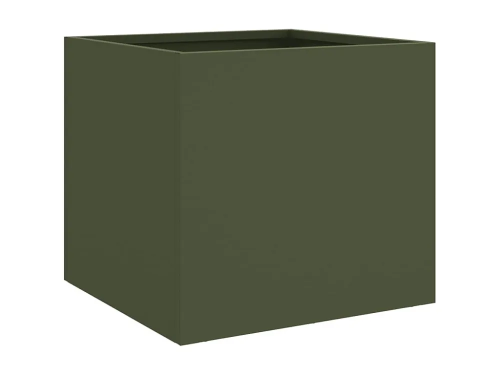 Vaso/floreira 32x30x29 cm ço laminado frio verde Clicnbuy