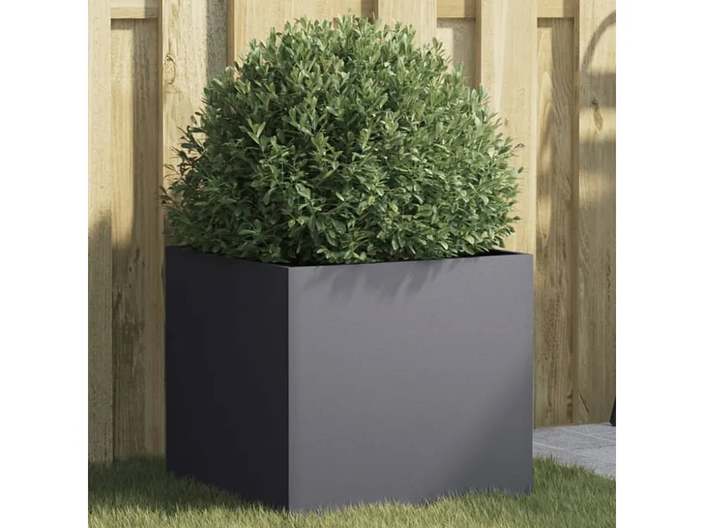 Vaso/floreira 42x40x39 cm ço laminado frio antracite Clicnbuy